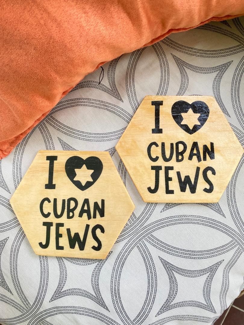 "I Love Cuban Jews" Coaster